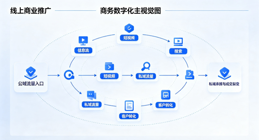 上栗县线上商业推广怎么做？全域流量闭环搭建与低成本转化实战指南